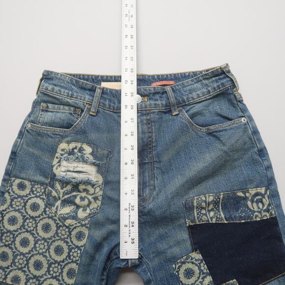 Anthropologie Pilcro Borrowed Boyfriend Patchwork Jeans Size 27 - Picture 11 of 12